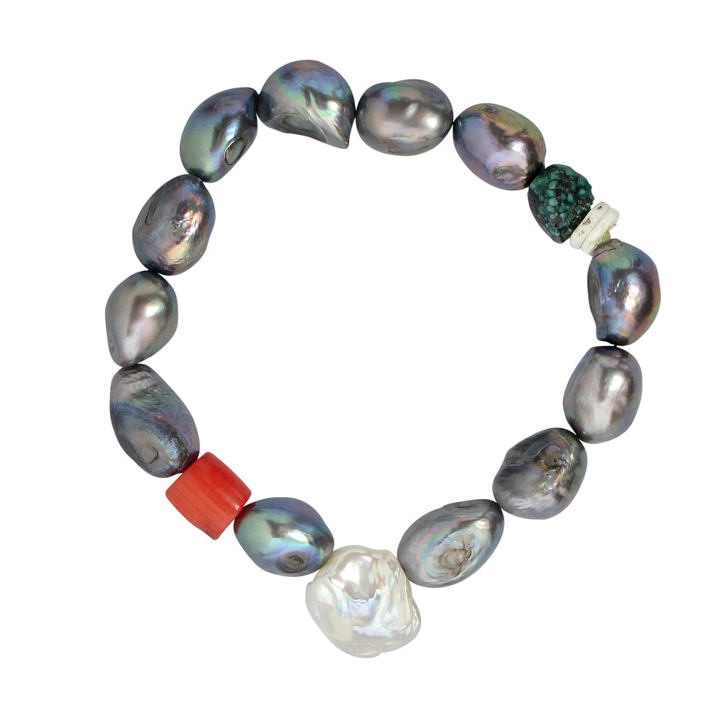 Pearl, Coral and Turquoise