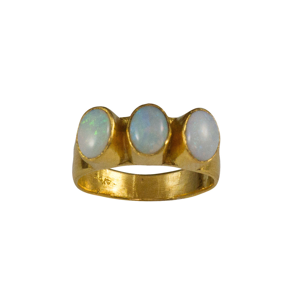 Opal and 24k Gold Maharani Ring