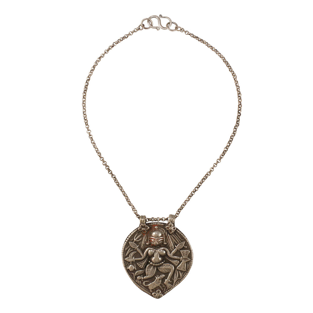 Shiva Amulet on Sterling Chain