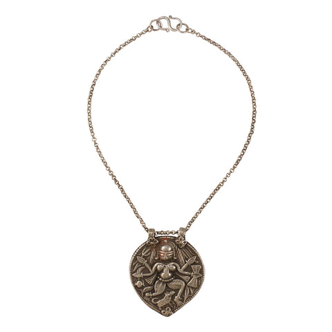 Shiva Amulet on Sterling Chain