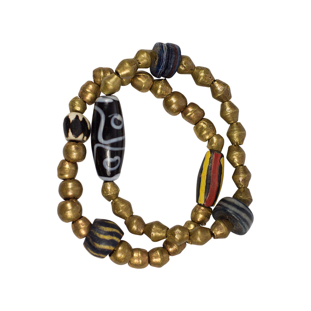 Brass and African Trade Beads