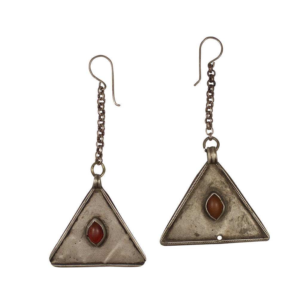 Triangular Turkmen Charm on Chain