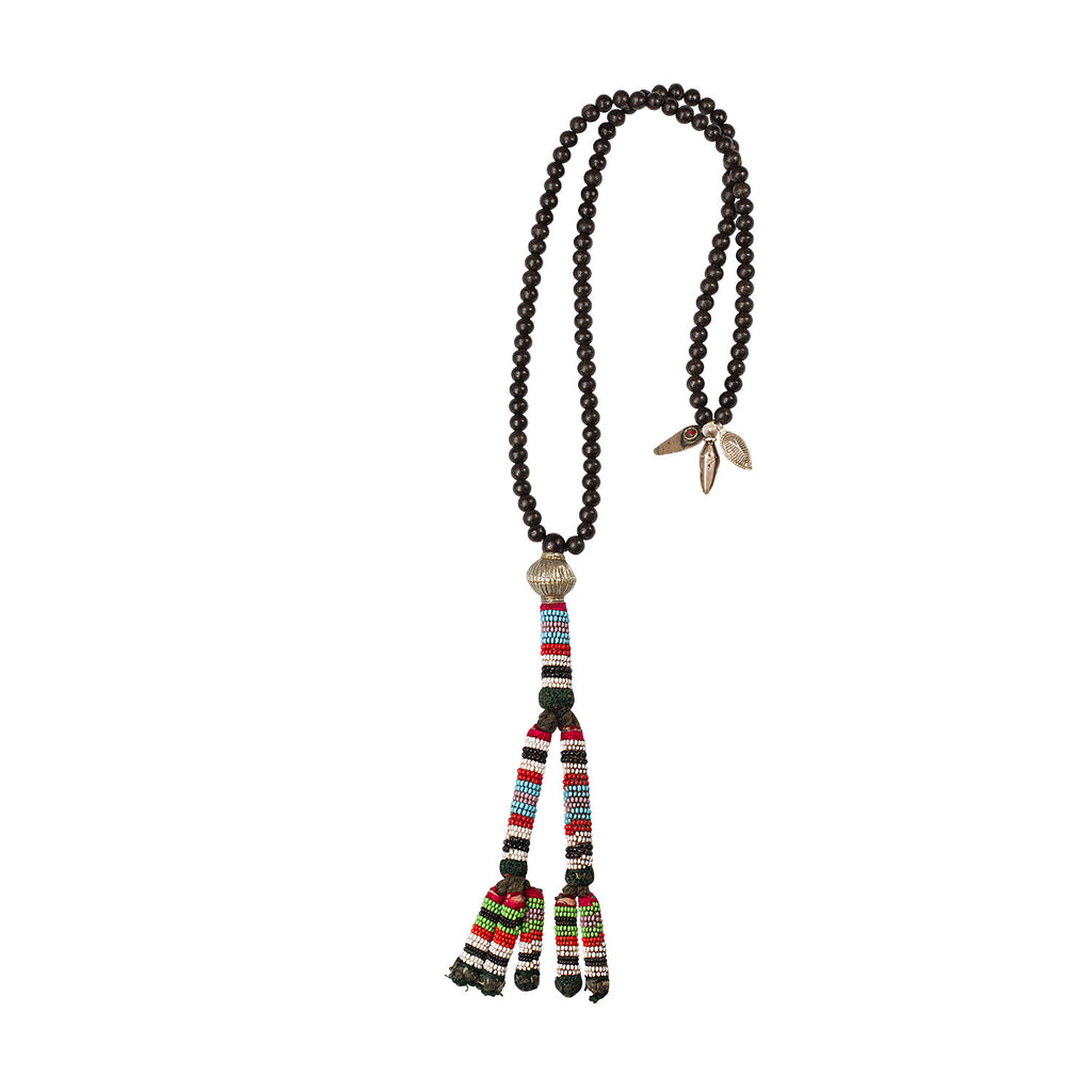 Ebony Beads and Kuchi Tassel