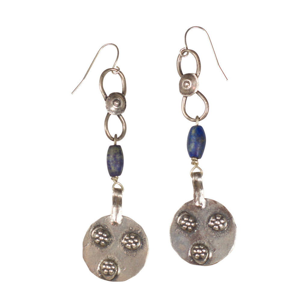 Sterling Silver and Lapis Beads