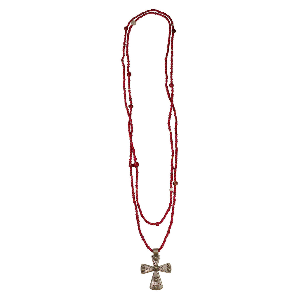 Coptic Cross and White Hearts
