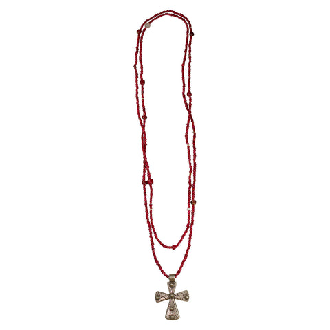 Coptic Cross and White Hearts