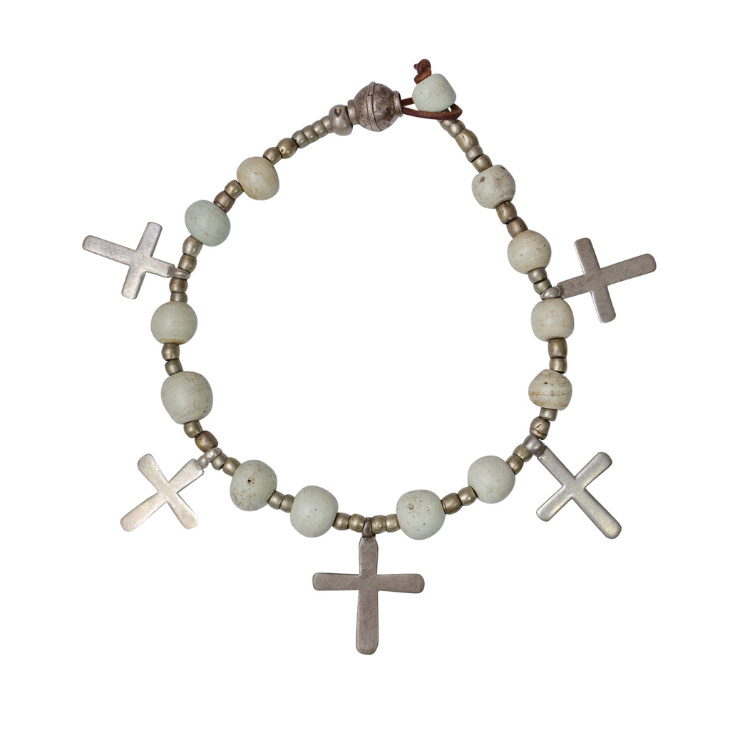 Ethiopian Crosses and Porcelain Beads