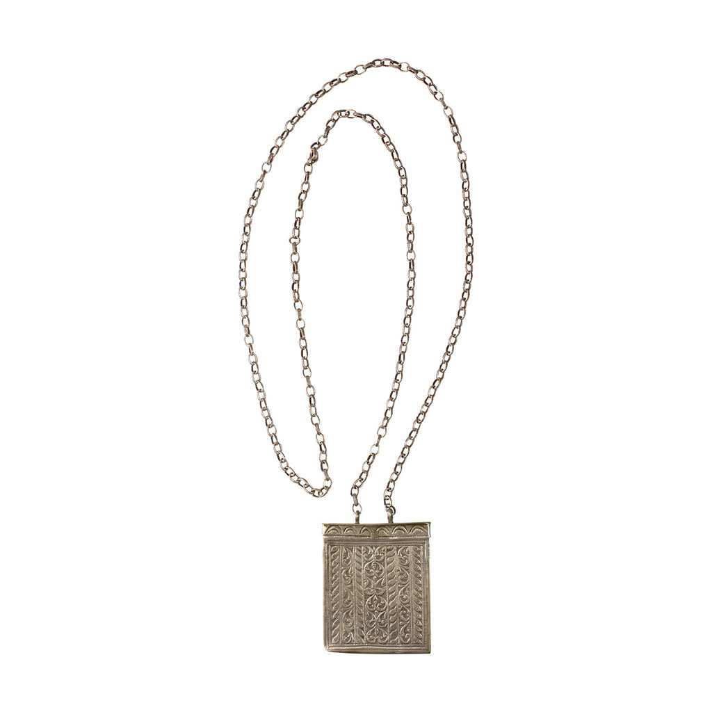 Silver Talisman Box with Chain