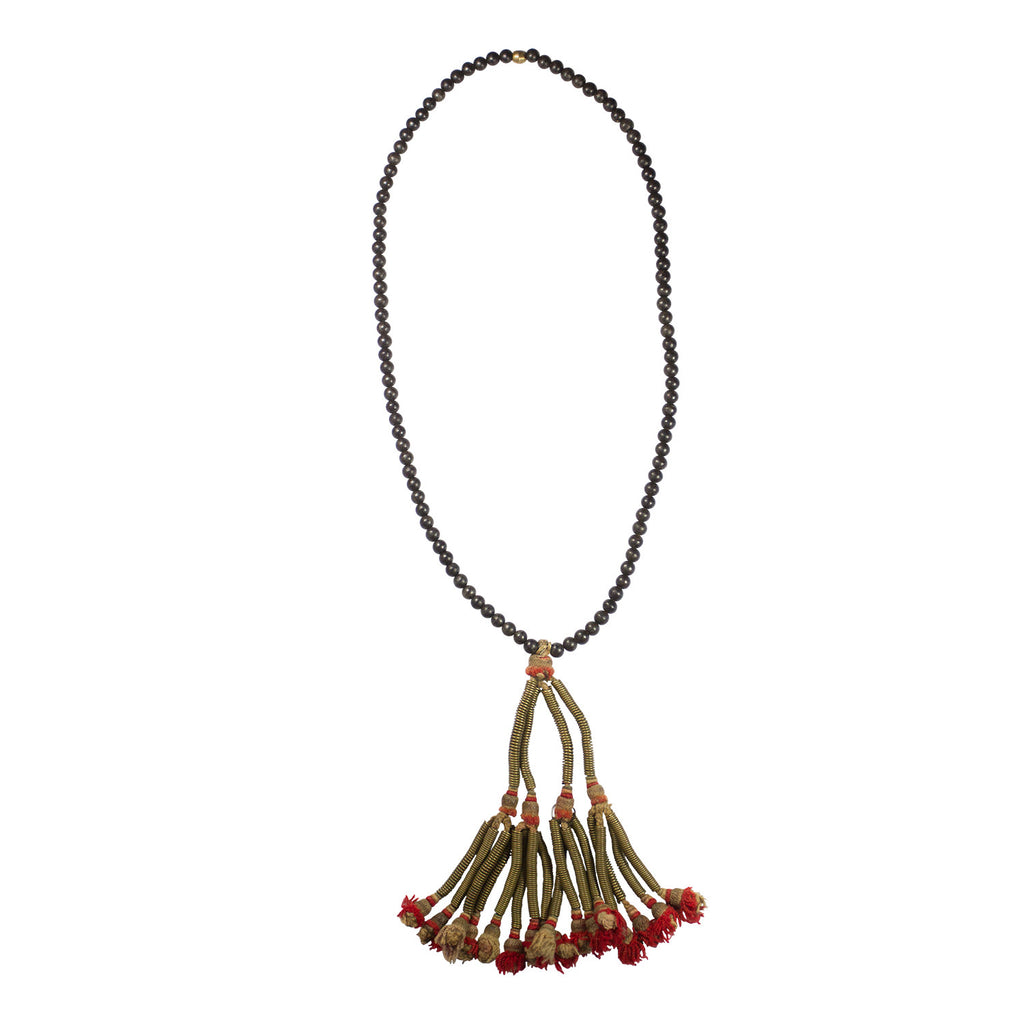 Wooden Bead and Tassel