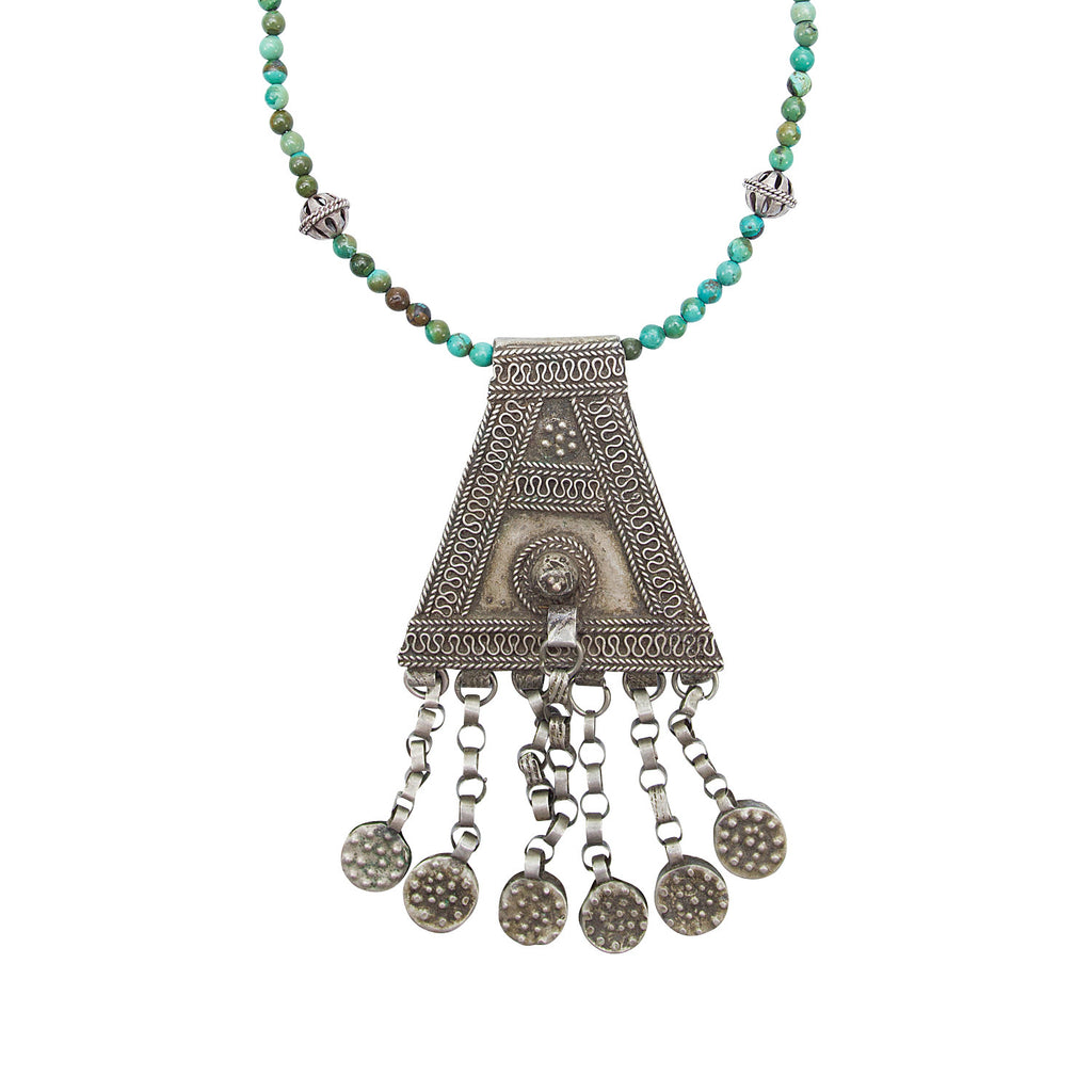 Ethiopian Tribal Pendant and Turquoise Beads – elizabethdahl