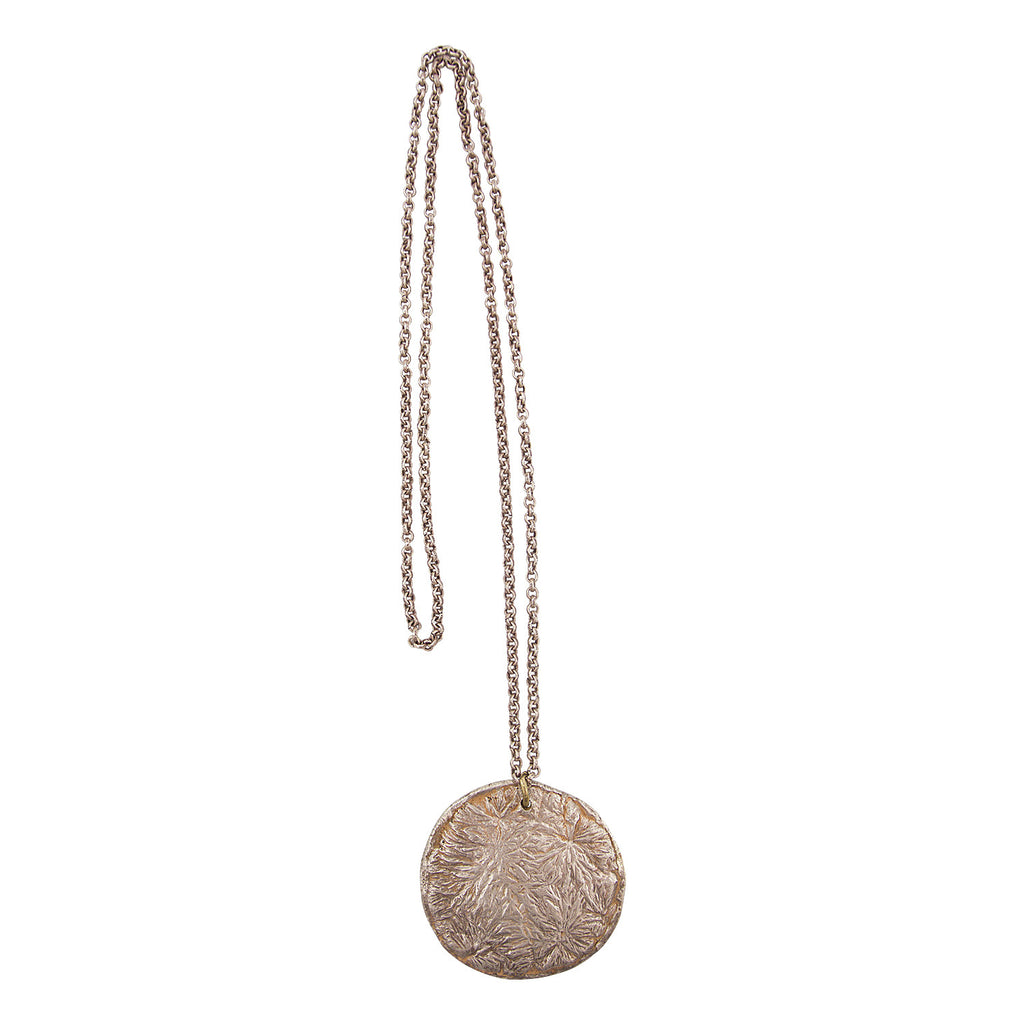 Silver “Flower” Money on Sterling Silver Chain